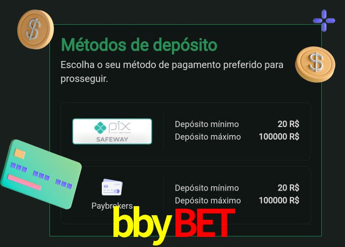 O cassino bbybet oferece uma grande variedade de métodos de pagamento